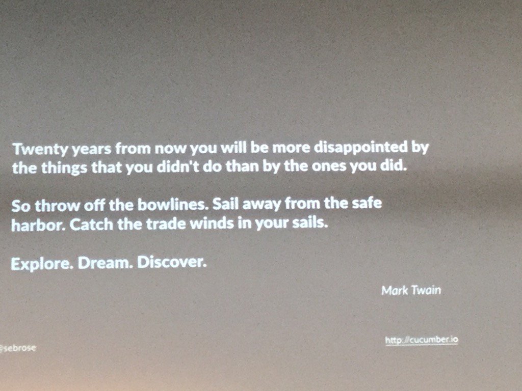 ErmineAmies's tweet photo. More great advice from @sebrose @NorDevCon - #JFDI #startagaintomorrow #nordevcon17 https://t.co/UFxK6cQhzA