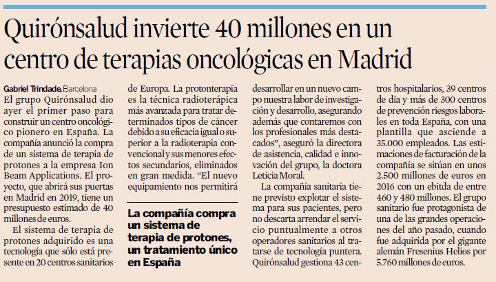 coque_bd's tweet image. He querido hacerme eco de esta gran noticia de @quironsalud (vía @expansioncom)  #Españalíder #trabajando