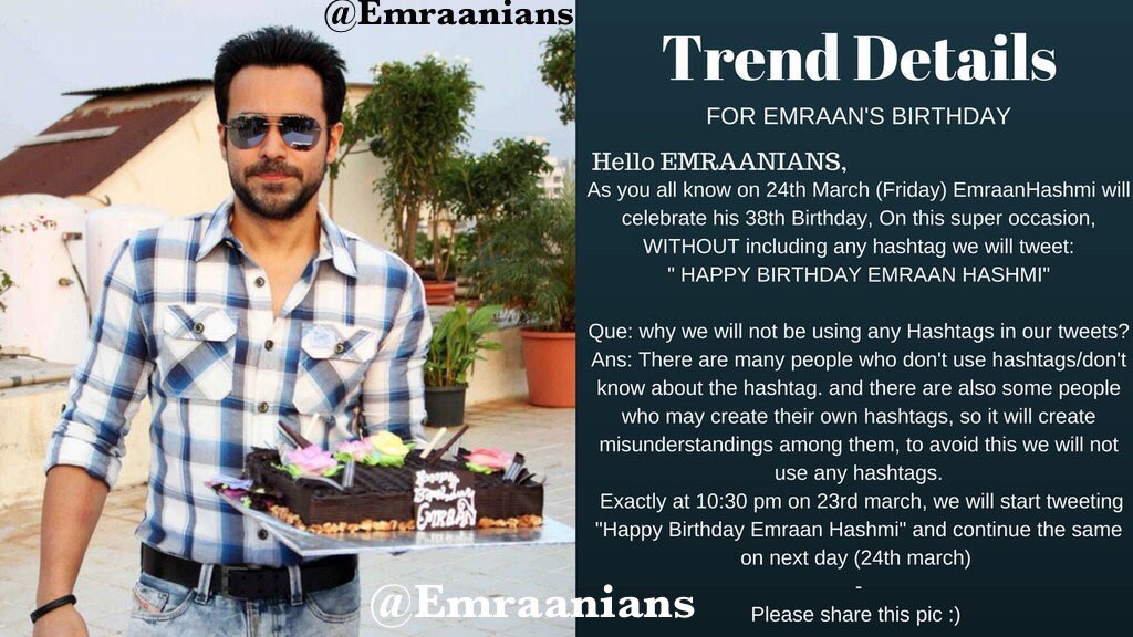 Yaay 1 Month to birthday Happy Birthday Emraan Hashmi 