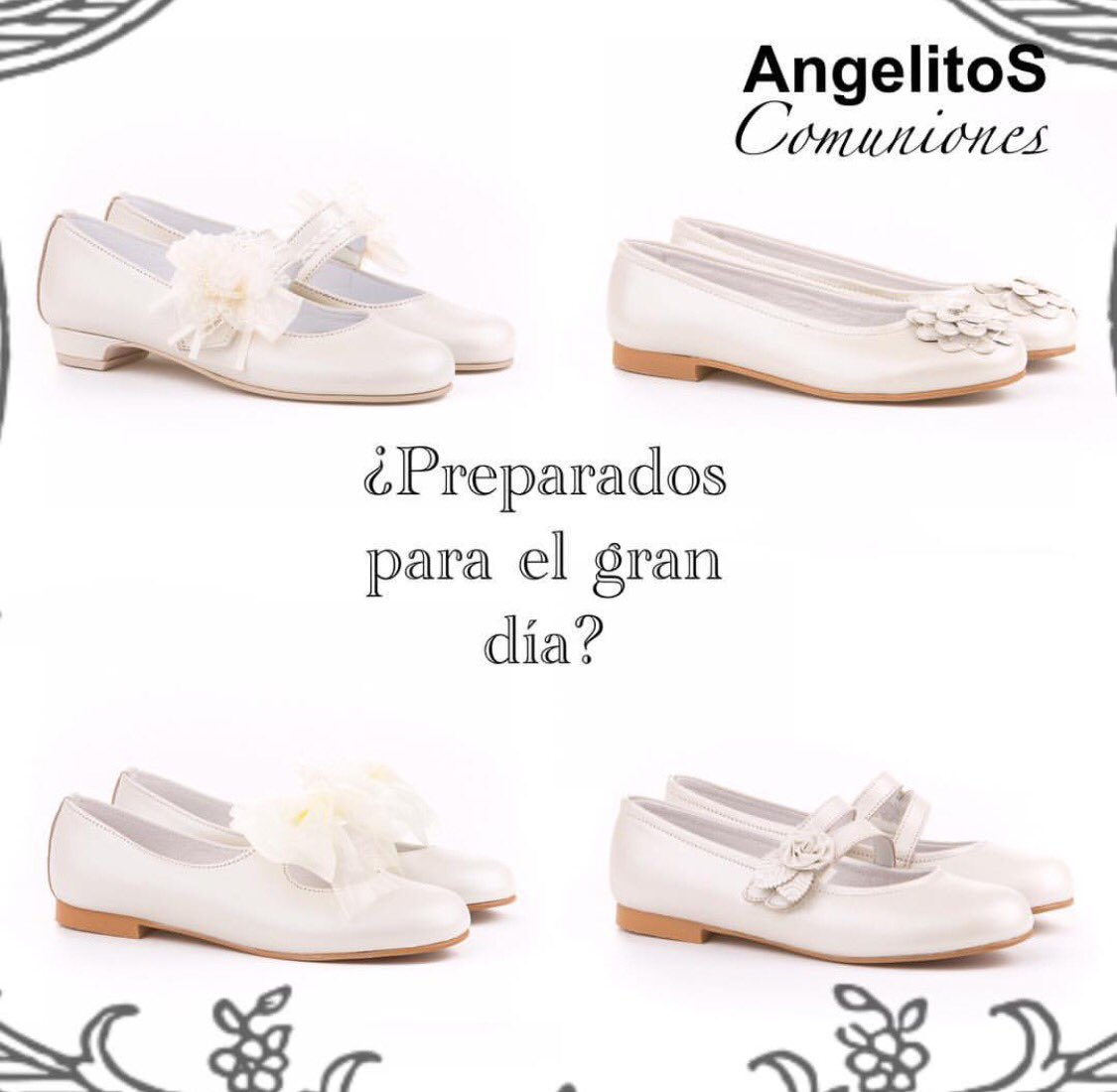 MiniVillena's tweet photo. ¿ Preparados para el gran día? #todopiel #minivillenacalzados #angelitos https://t.co/zOrlciRSNk