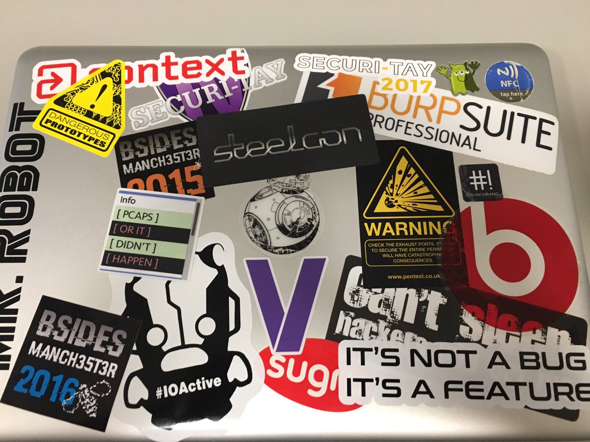 secopsbot's tweet image. All the stickers! #SecuriTay #SecuriTay2017 #itsnotabugitsafeature