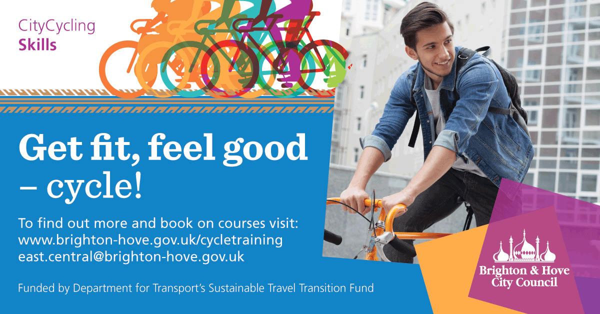 Want to get fit &amp; use your bike? Sign up to our free bike cycling skills &amp; maintenance courses. Find out more at ow.ly/7drk308wCU2