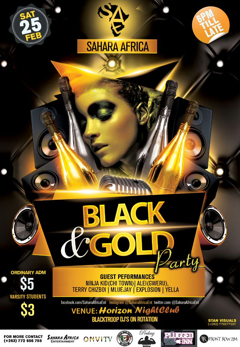 SaharaAfricaEnt's tweet photo. #1Day_to_go to @SaharaAfricaEnt Launch Event #Black&amp;GoldParty #Sat25Feb @HorizonByo https://t.co/G1ZqrVGvZi