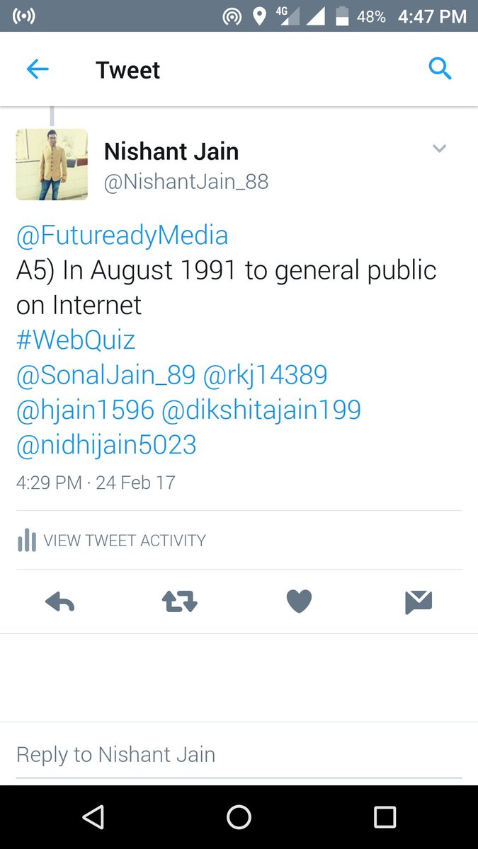 NishantJain_88's tweet image. Yayy...I have got it right team.. #WebQuiz