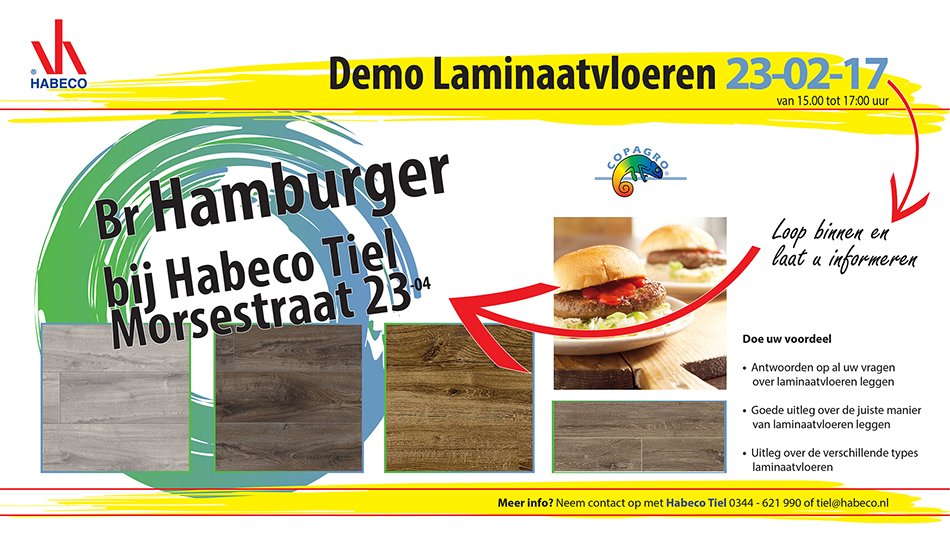 Zeer geslaagde laminaat demo van <a href="/kok_leon/">COPAGRO</a> bij Habeco Tiel.

Gemist? En wel interesse? Laat het Habeco weten!