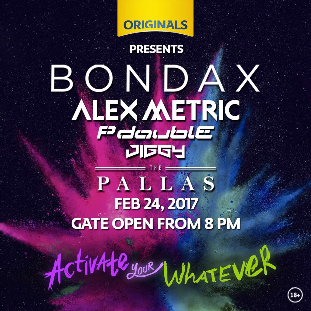 Come &amp; join us tonight with #originals special perform by Bondax to #ActivateYourWhatever @originals.id originals.id