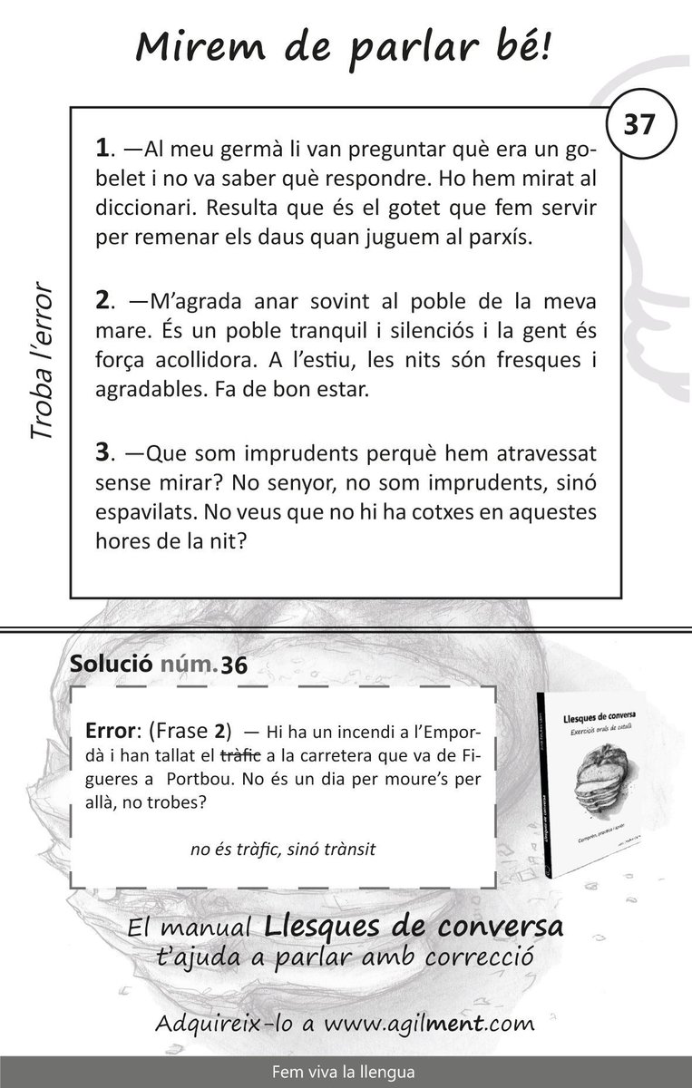 Mirem de parlar bé!

#llesquesdeconversa