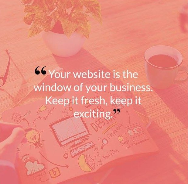 psofttechps's tweet photo. #Quoteoftheday: "Your #website is the window of your business. Keep it fresh, keep it exciting." #Quote #webdesign  #ProfessionalSofttech https://t.co/i9x9lxdRLy