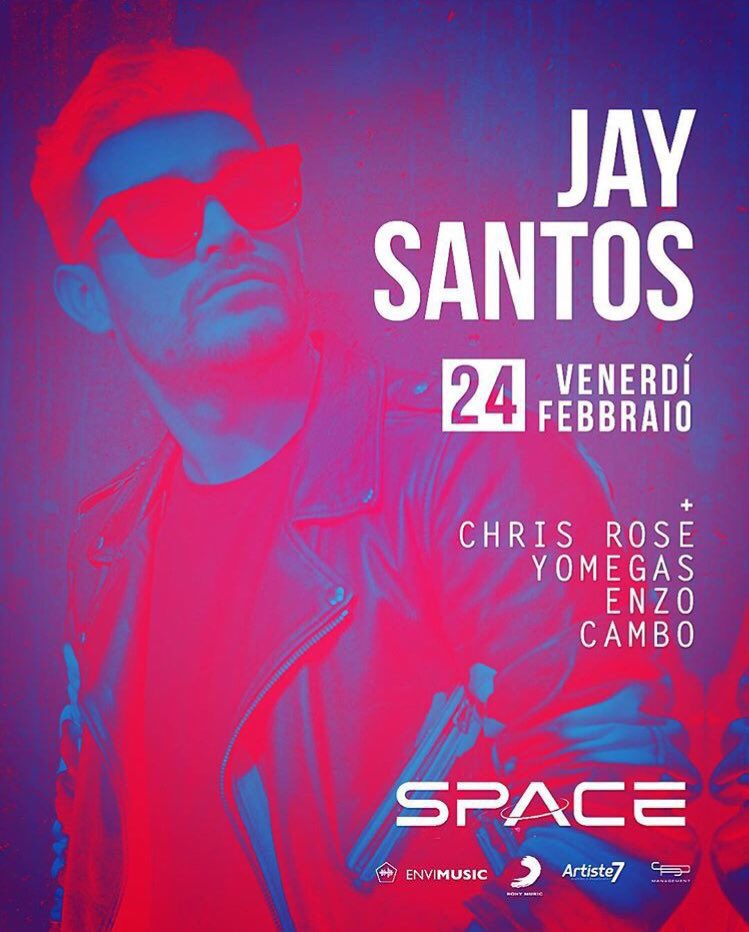 Tonight @jaysantosmusic back in business, #Italy 🇮🇹are you ready?