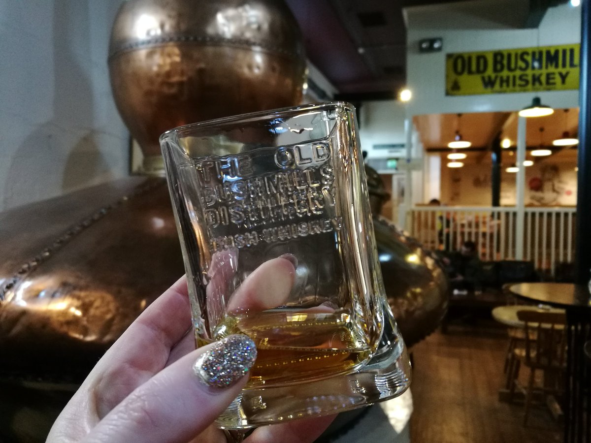 TasteCauseway's tweet photo. Just a wee dram of 12 yr old whiskey on the #BushmillsFoodTour @BushmillsGlobal Bushmills Distillery https://t.co/yRp1SBYK7w
