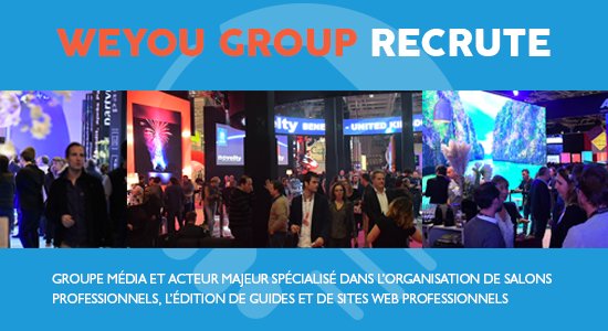 LeCercleAE's tweet photo. #Recrutement @WeyouGroup ! #CDI de Responsable Commercial à pourvoir immédiatement→ https://t.co/SPonUliK6z
Rejoignez l'équipe ! #eventprofs https://t.co/7nCHhZZKXF