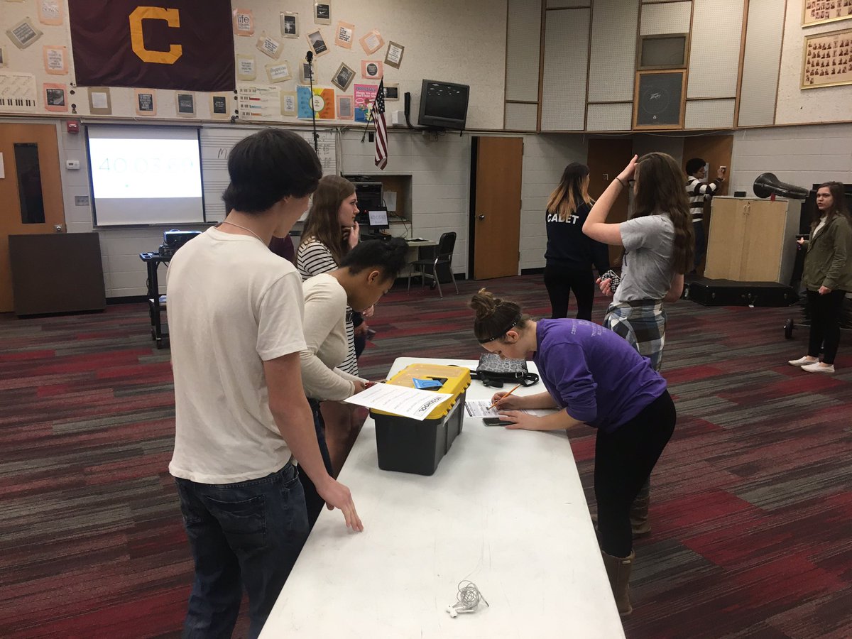 VCLMusic's tweet photo. Chorale takes on the @breakoutEDU box! #vandyjayhawks https://t.co/9GsIR6VPaC