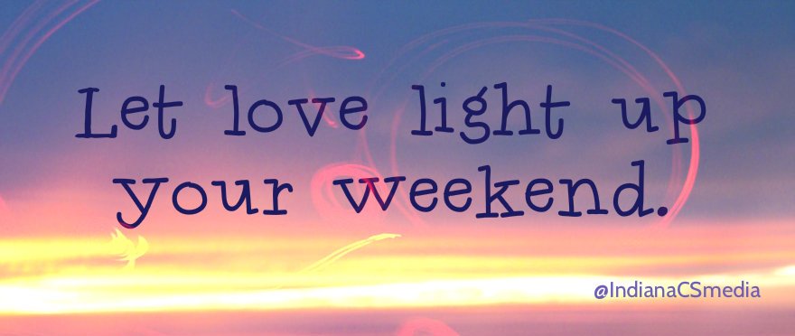 IndianaSVAmedia's tweet image. Let love light up your #weekend