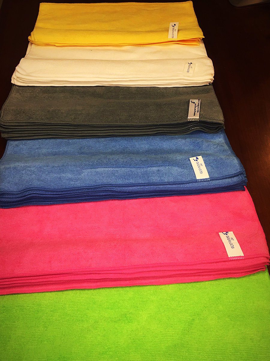 MicrofibreLtd's tweet photo. Microfibre eco-wipe cloths in a range of colours, excellent quality! ๐โจ #microfibre #cleaning #ecowipe #cloths https://t.co/7O9IWKSJIJ https://t.co/FlyaywzRv5
