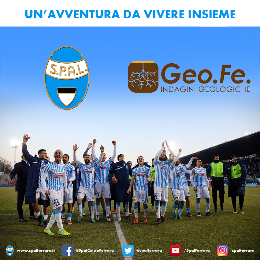 spalferrara's tweet photo. Diamo il benvenuto a #GeoFe che sarà al nostro fianco per questa avvincente stagione di Serie B.
#ForzaSPAL https://t.co/fuzFf4WkbE