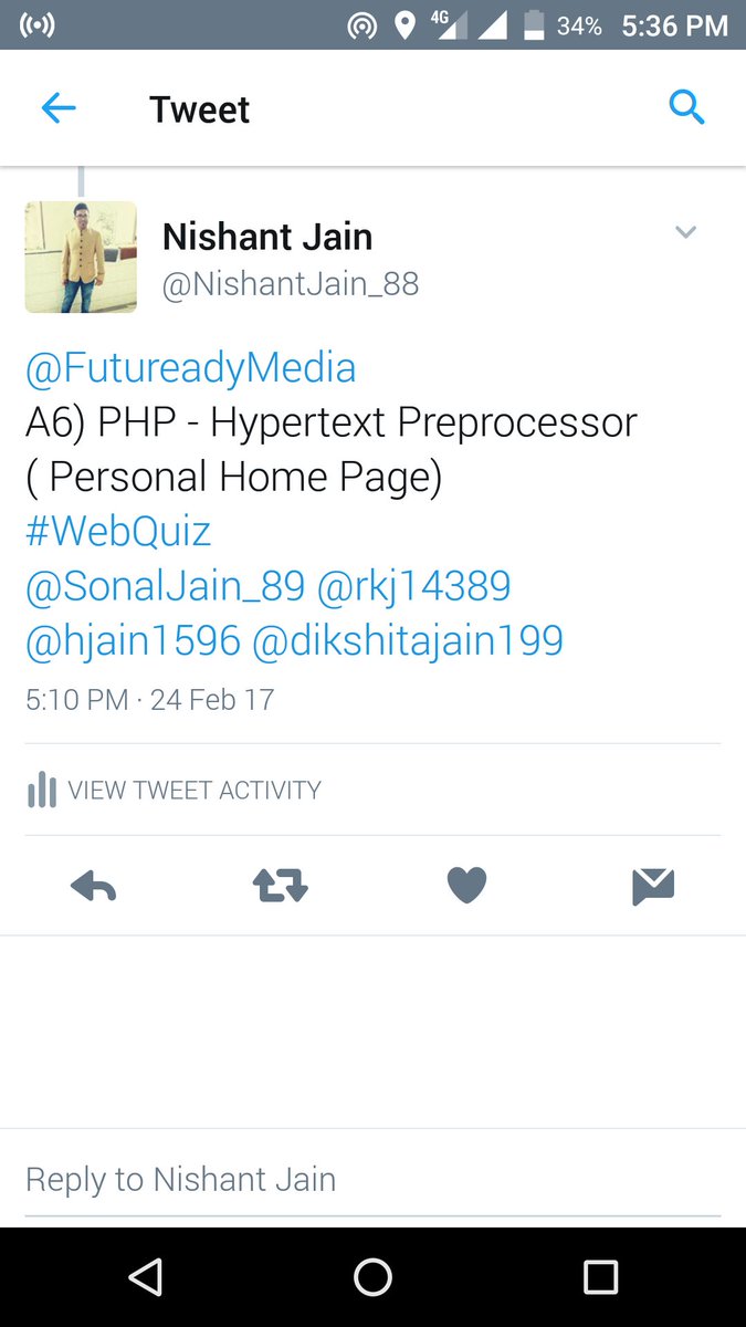 NishantJain_88's tweet image. Yayy...Again Bang On Team...Got it right #WebQuiz