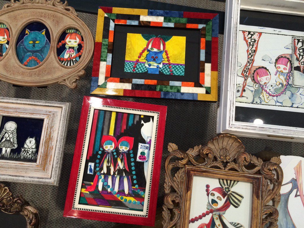 劇団イヌカレー ポメロメコ原画展 ハトとネコ】明日2/25にかわいい初