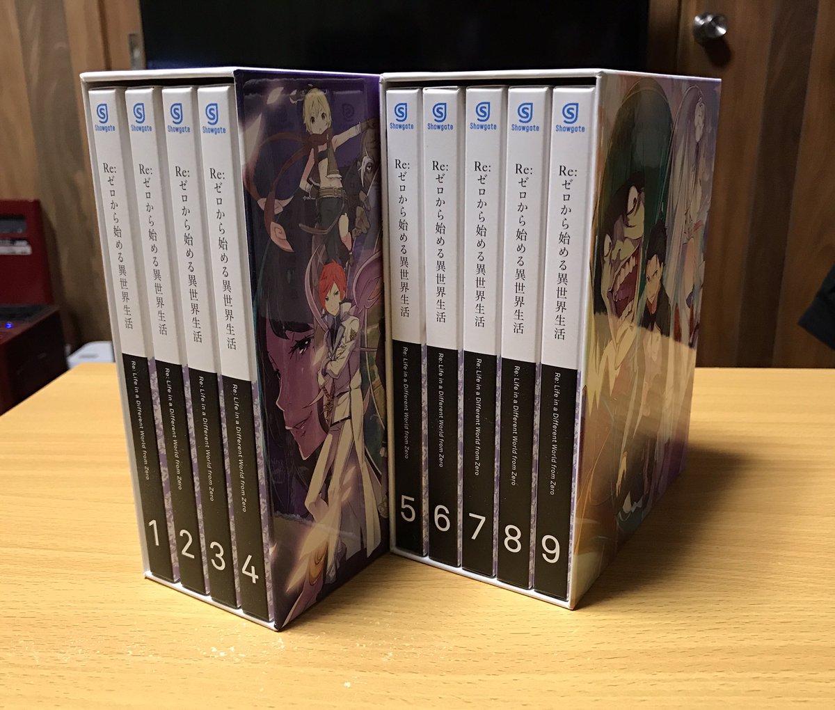 小庵 冬 そして 9ヶ月に渡るリゼロ円盤マラソン ついに完走 長かった 300ページクラスの書き下ろし小説3冊とガイドブック2冊の特典も揃いましたー で さらに全巻購入特典を応募すると さらにもう1冊の書き下ろし小説がもらえるという リゼロ