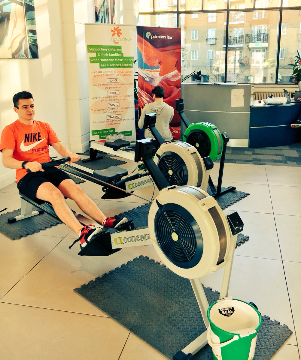 Alex Morgan (@alexmorgan87) on Twitter photo Not the usual start to my working day with <a href="/PitmansLawyers/">Pitmans Law</a> but a great fundraising event with @EllisKnightBR for <a href="/Daisys_Dream/">Daisy's Dream</a> 7hrs #rowing! Not the usual start to my working day with <a href="/PitmansLawyers/">Pitmans Law</a> but a great fundraising event with @EllisKnightBR for <a href="/Daisys_Dream/">Daisy's Dream</a> 7hrs #rowing!