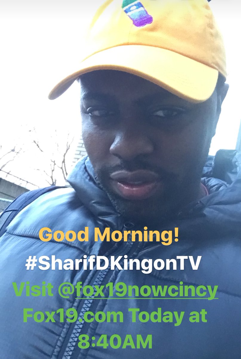 SharifDKingShow's tweet photo. Turn Your TV's To @FOX19 and Watch me talk music news at 8:40AM! #SharifDKingonTV #TVisKing #TriStatesNumberOneHost https://t.co/Be2fbnS1Uj