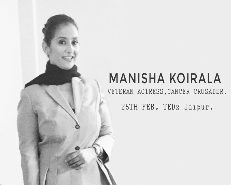 mkoirala's tweet photo. Excited to share my story at #TEDxJaipur, of the unsure battle with cancer and how it gave me a new perspective to look at life. #TheUnseen https://t.co/39ydpEjPTE