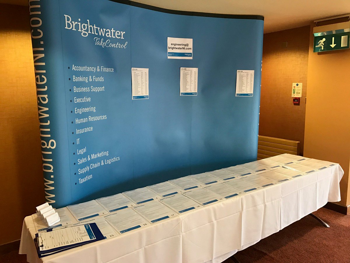 BrightwaterNI's tweet photo. We are all set up in the @Seagoehotel from 12-8 today for our Engineering Open Day!
#engineeringopenday https://t.co/fpgUKqyY2Y