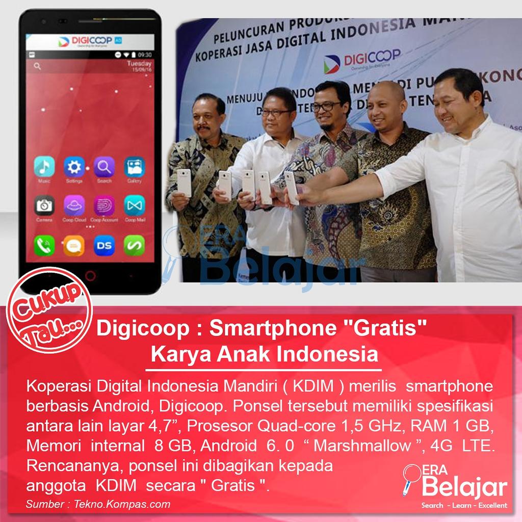 EraBelajar's tweet photo. #Digicoop #smartphone #Android #KoperasiDigitalIndonesiaMandiri  #CintaiProdukIndonesia #CukupTau #ERABelajar https://t.co/7UMLHplAAR