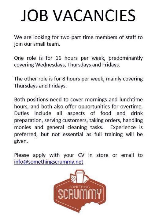 We are currently recruiting! Please apply in store or email your cv to us! #newjob #Braintree