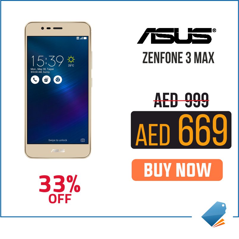 ALSHOP's tweet photo. #ALSHOPproducts
Click https://t.co/d9oOXH4rNy to buy Asus ZC520TL Zenfone 3 Max 3GB RAM 32GB LTE - Gold at AED 669.00 only! https://t.co/4qEnhoHTqg