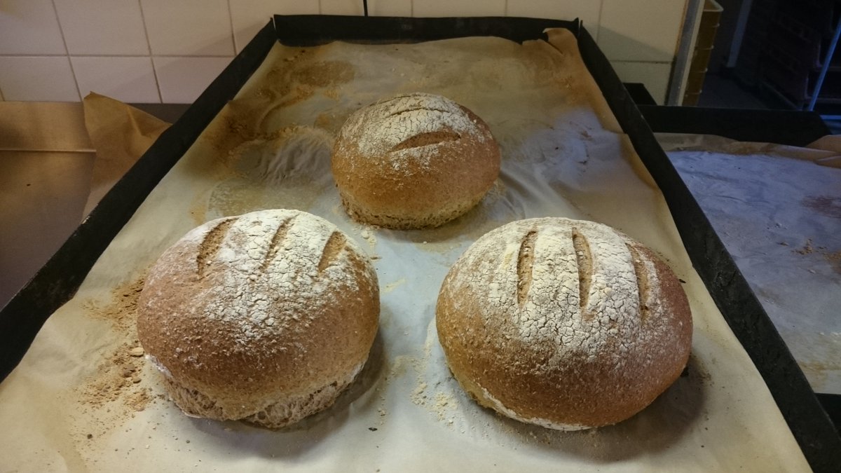 Leuk initiatief. Bakker Overeem in Amerongen bakt ze bruin. Brood met bier van <a href="/BrouwerijHeuvel/">Brouwerij Heuvel</a>, Focoldus winterbier brood. Heerlijk eerlijk