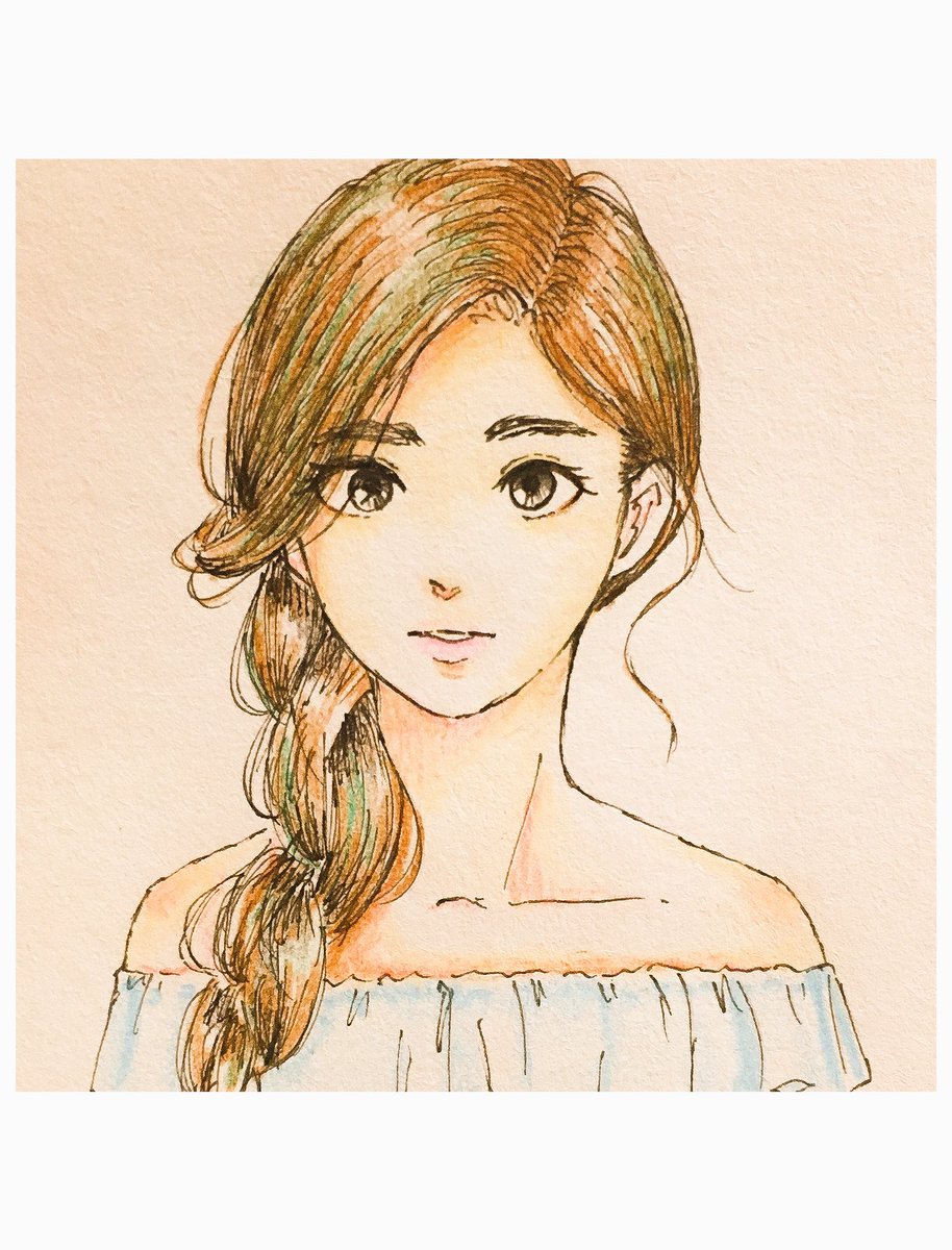 こんぶまる Twiceのツウィちゃんを落書きしてたのをペン入れして色塗ったー 色鉛筆むっずい Twicejapan ってタグであってる ツウィ 色鉛筆 イラスト