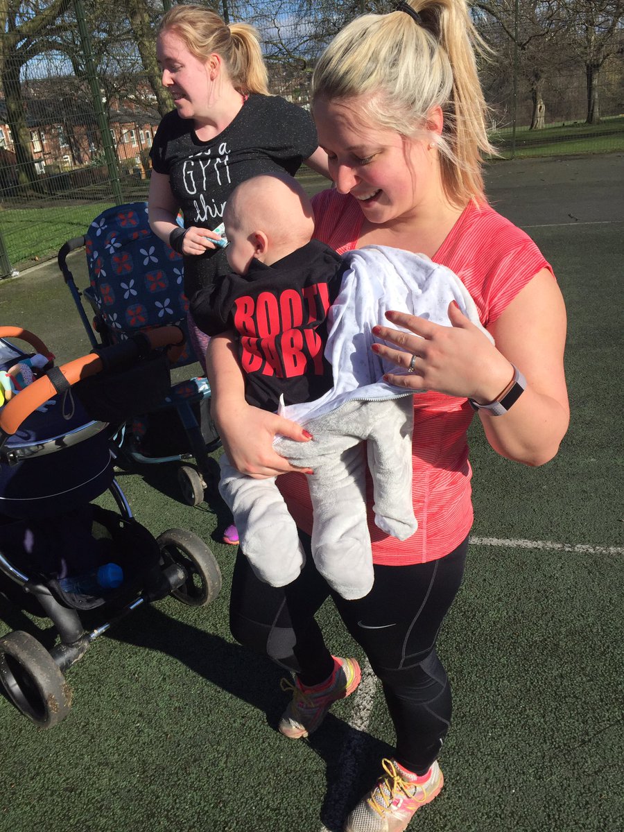 HealthyHeartsBC's tweet photo. One of our baby booty babes rocking his outfit #pramercise #bootcamp https://t.co/tepvX4pQ7o