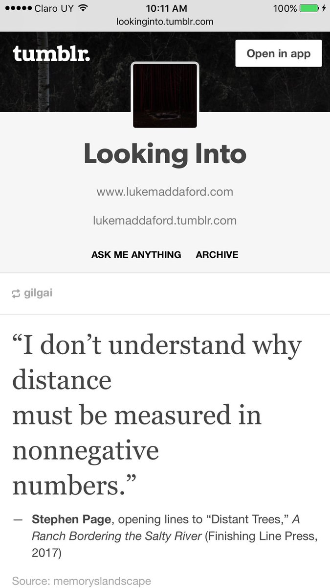 SmpageSteve's tweet photo. "I don’t understand why distance must be measured in nonnegative numbers" quote by @SmpageSteve on #LookingInto https://t.co/BxnBIndxXg https://t.co/wQNyTNdoQT