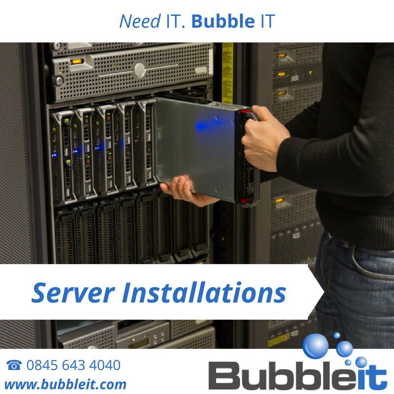 tariqahm2's tweet image. BubbleIT assists your business with cost-effective #ServerInstallations allowing you to protect your #BusinessData! goo.gl/lqoJXn