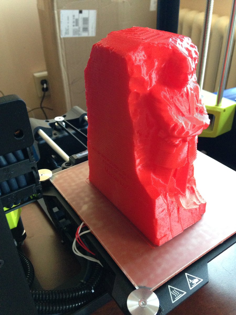 dcstemfest's tweet photo. "Out of the mountain of despair, a stone of hope." #DrMartinLutherKingJr 
3D printed @lulzbot3D #3dprinter #BlackHistoryMonth #DCSTEMFEST https://t.co/R7yP0EBcx6