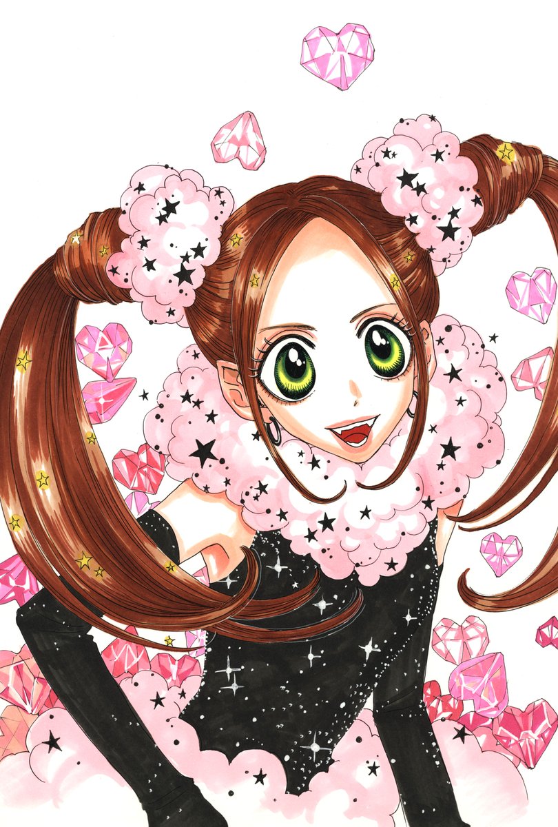 「明日はいよいよ #シュガルン 復刻カラー連載公開日♡16話は2005年の「なかよ」|安野モヨコのイラスト