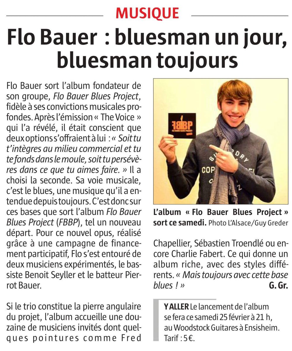 FloBauerOff's tweet image. Hier dans l'édition locale, et aujourd'hui dans toute la région !
Rdv au Wood Stock Guitares à Ensisheim demain soir !
#FloBauerBluesProject