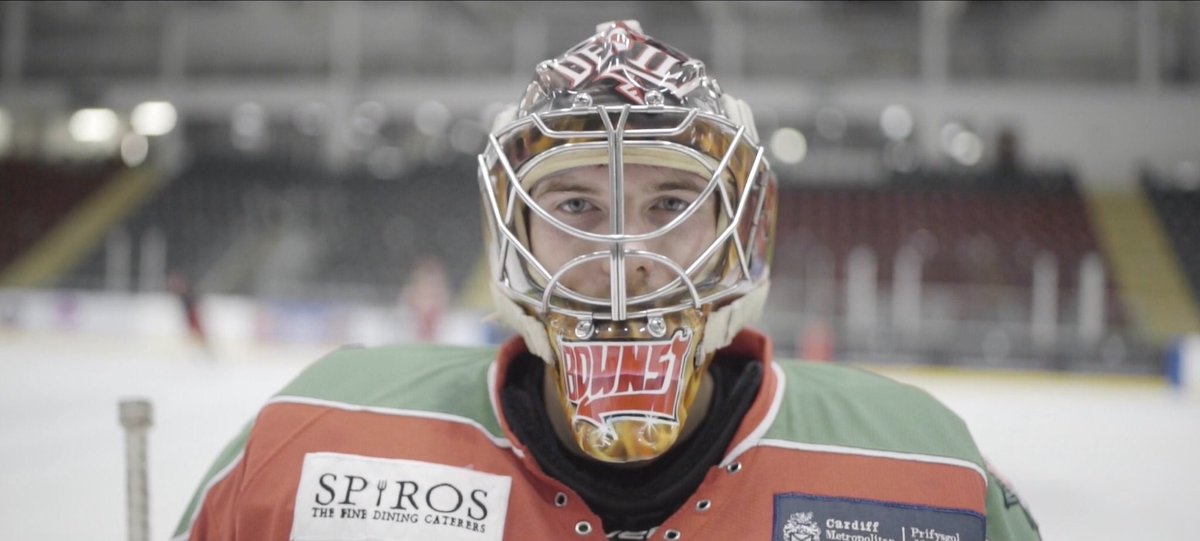 Dandanfilms's tweet photo. Ben Browns, Cardiff Devils goaltender, looking fearless in our latest film for JBC Nutrition. https://t.co/m32RzBY0vV