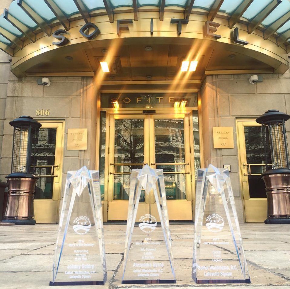 Thank you <a href="/OfficialHAWDC/">HAWDC</a> for our 3 awards incl. "Women in Leadership Connect Leader of the Year" for our GM, <a href="/AByrne04/">Alexandra Byrne</a>! 
#SofitelWorld