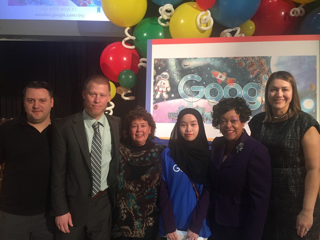 Google is proud to announce Aneesa Ahmat, an 8th grader at MMSA as the PA winner of the Doodle 4 Google Competition!