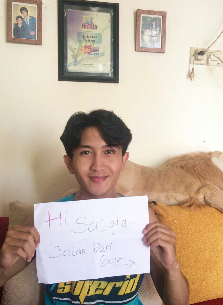 Kemarin saat lomba edit foto #Amazin9Icl dapat Sign in nih dari <a href="/goldisenna/">Goldi Senna Prabowo</a>  selamat ya Sasqia :)) #Amazin9Icl