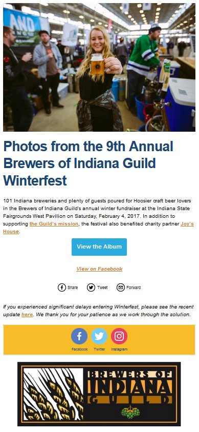 Trojanowski_'s tweet photo. Did you see @DrinkIndiana? Your #retailemail example in highlighted in this latest blog. Cheers! https://t.co/hzcKStfWyy #emailmarketing https://t.co/fDdJi7oHnH