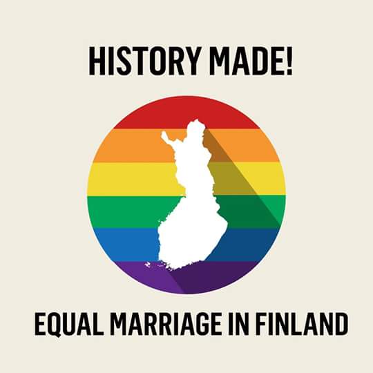 Rainbow1DPH's tweet photo. #LoveWins in Finland! We are so happy about this good news! More love and congratulations, Finland! 🌈💞 https://t.co/PiWMyi1ceu