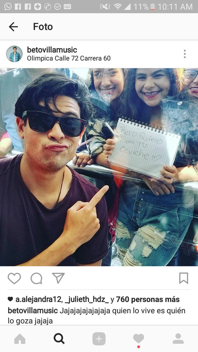 Jessica09102013's tweet photo. @BetoVillaMusic 
PAPASITO ♥
Que placer verte 
#QuieroRpbarTuCeviche
#VoyPorEsePolvo 👿👅👅😍😍😍😍 https://t.co/S6fcbubnzZ