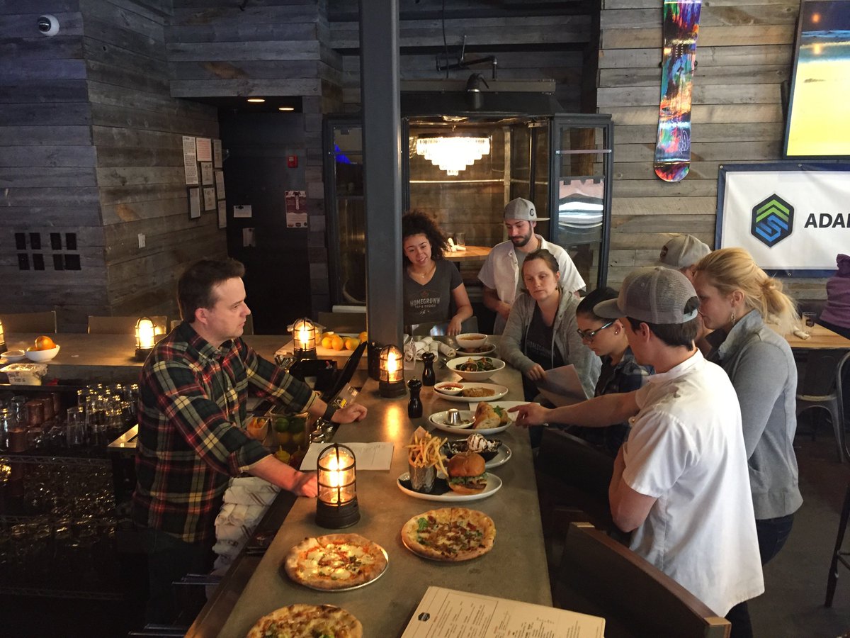 New Menu launches today at HG T&amp;D Arvada. Peep the team going over the menu.