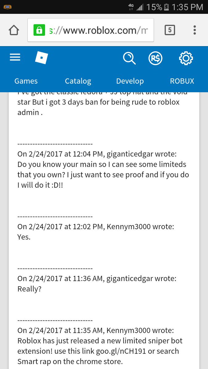 Giganticedgar On Twitter Lol This Guy Tries To Scam Me - roblox plus extension trading/rap