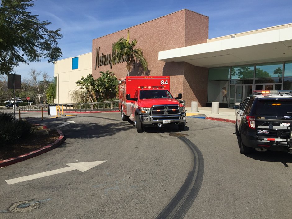 Ambulance just arrived at Neiman Marcus