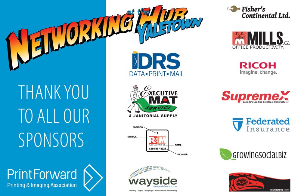 PrintForwardPIA's tweet image. Huge thank you to our sponsors for the first networking event of the year!