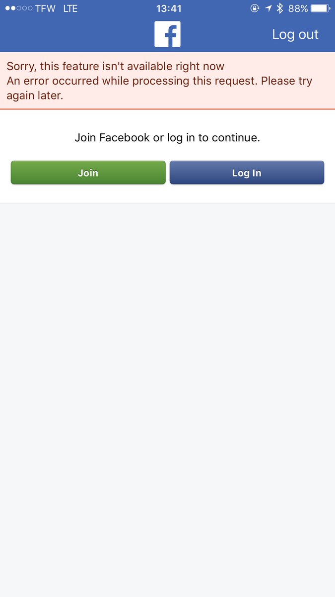 CypherCam's tweet photo. @facebook tf is up with this? Please fix! #facebook #facebookappdown #facebookdown https://t.co/BwX6MfvBJ4