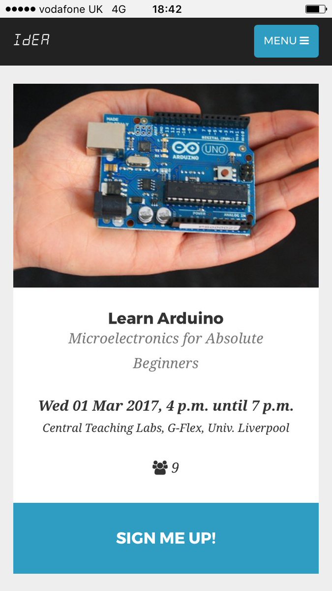 hipyliv's tweet image. If I have to #LearnArduino @liv_IDEA with chemists only I&apos;ll cry. Come on @livphysoc @livuniphysics @LivEngineersSoc @livunieng! Signup!